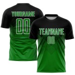 Soccer Grass Jersey Uniform Sublimation Black Green-White Custom Soccer Grass Jersey Uniform Sublimation Black Green-White Custom