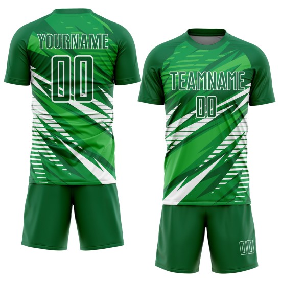 Soccer Custom Green Uniform Jersey White Sublimation Kelly Soccer Custom Green Uniform Jersey White Sublimation Kelly