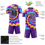 Tie Custom Soccer Uniform Black-White Dye Jersey Sublimation