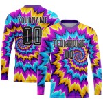 Tie Custom Soccer Uniform Black-White Dye Jersey Sublimation