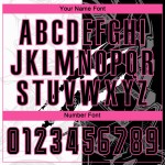 Scratch Graffiti Pattern Soccer Sublimation Custom Uniform Black-Pink Jersey Scratch Graffiti Pattern Soccer Sublimation Custom Uniform Black-Pink Jersey