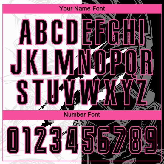 Scratch Graffiti Pattern Soccer Sublimation Custom Uniform Black-Pink Jersey Scratch Graffiti Pattern Soccer Sublimation Custom Uniform Black-Pink Jersey