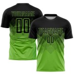 Uniform Soccer Sublimation Black Jersey Neon Custom Green Uniform Soccer Sublimation Black Jersey Neon Custom Green