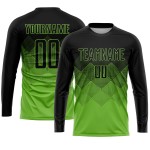 Uniform Soccer Sublimation Black Jersey Neon Custom Green Uniform Soccer Sublimation Black Jersey Neon Custom Green
