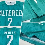 Uniform Soccer Jersey White Sublimation Custom Aqua Uniform Soccer Jersey White Sublimation Custom Aqua