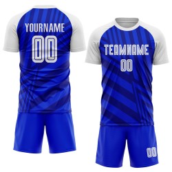 Jersey Uniform Royal White-Navy Sublimation Custom Soccer