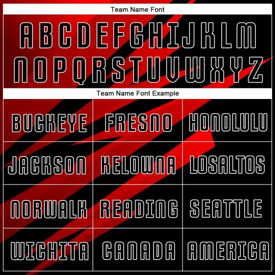 Soccer Red Uniform Black-White Sublimation Jersey Custom Soccer Red Uniform Black-White Sublimation Jersey Custom