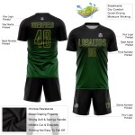 Soccer Sublimation Uniform Jersey Black Gold Green-Old Custom Soccer Sublimation Uniform Jersey Black Gold Green-Old Custom