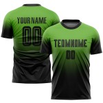 Fade Custom Jersey Fashion Sublimation Soccer Neon Green Uniform Black Fade Custom Jersey Fashion Sublimation Soccer Neon Green Uniform Black