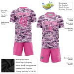 Service Sublimation Salute To Jersey Pink-White Soccer Camo Uniform Custom Service Sublimation Salute To Jersey Pink-White Soccer Camo Uniform Custom