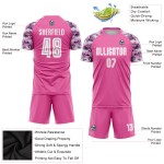 Pink Sublimation Custom Soccer White-Camo Uniform Jersey Pink Sublimation Custom Soccer White-Camo Uniform Jersey