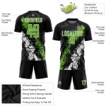 Jersey Soccer Uniform Green-White Custom Neon Black Sublimation Jersey Soccer Uniform Green-White Custom Neon Black Sublimation