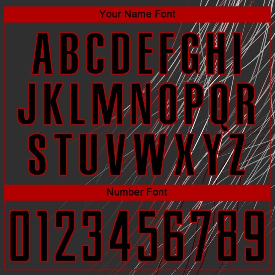 Uniform Custom Black Jersey Soccer Black-Red Sublimation