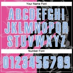 Sublimation Pattern Blue Light Graffiti Uniform Scratch Custom Black-Pink Soccer Jersey Sublimation Pattern Blue Light Graffiti Uniform Scratch Custom Black-Pink Soccer Jersey