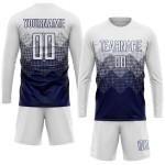 Uniform Soccer White Custom Jersey Navy Sublimation Uniform Soccer White Custom Jersey Navy Sublimation