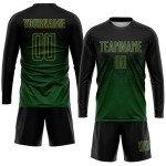 Soccer Sublimation Uniform Jersey Black Gold Green-Old Custom Soccer Sublimation Uniform Jersey Black Gold Green-Old Custom