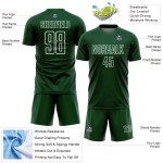 Green Sublimation Custom Soccer Uniform White Geometric Shapes Jersey Green Sublimation Custom Soccer Uniform White Geometric Shapes Jersey
