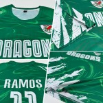 White Uniform Custom Soccer Kelly Sublimation Jersey Green White Uniform Custom Soccer Kelly Sublimation Jersey Green