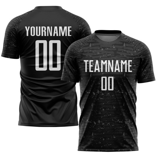 Soccer Sublimation Black White Jersey Custom Uniform Soccer Sublimation Black White Jersey Custom Uniform