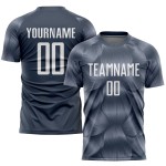 Sublimation Steel Uniform Soccer Jersey White Gray Custom Sublimation Steel Uniform Soccer Jersey White Gray Custom