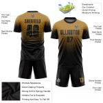 Jersey Old Sublimation Soccer Custom Gold Uniform Fashion Black Fade Jersey Old Sublimation Soccer Custom Gold Uniform Fashion Black Fade