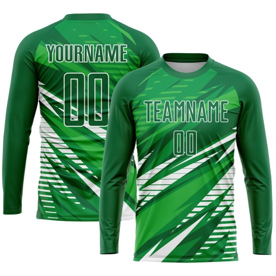 Soccer Custom Green Uniform Jersey White Sublimation Kelly Soccer Custom Green Uniform Jersey White Sublimation Kelly