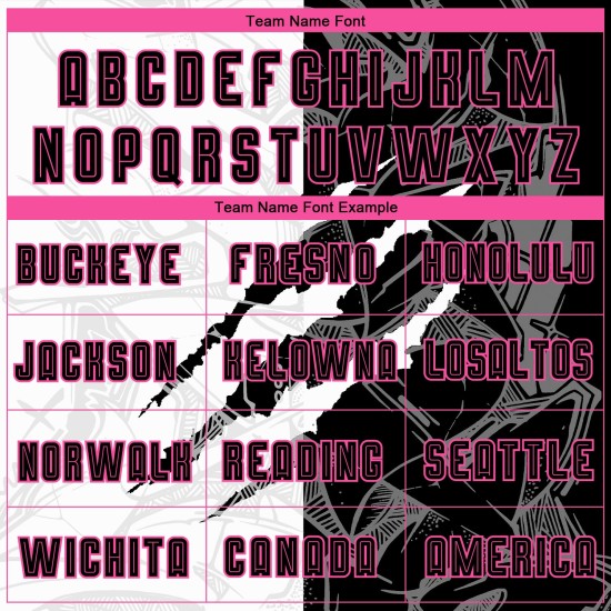 Scratch Graffiti Pattern Soccer Sublimation Custom Uniform Black-Pink Jersey Scratch Graffiti Pattern Soccer Sublimation Custom Uniform Black-Pink Jersey