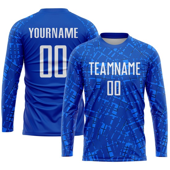 Jersey White Uniform Soccer Custom Sublimation Royal Jersey White Uniform Soccer Custom Sublimation Royal