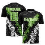 Jersey Soccer Uniform Green-White Custom Neon Black Sublimation Jersey Soccer Uniform Green-White Custom Neon Black Sublimation