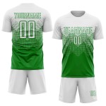 Uniform Soccer Custom Green Sublimation Jersey White Grass Uniform Soccer Custom Green Sublimation Jersey White Grass