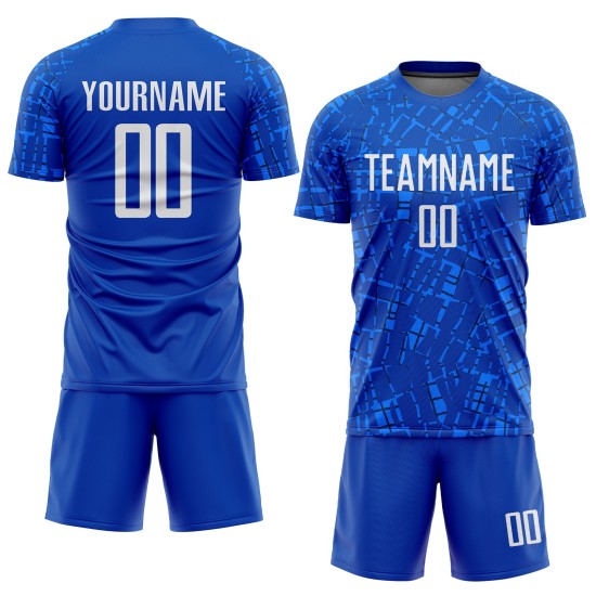 Jersey White Uniform Soccer Custom Sublimation Royal Jersey White Uniform Soccer Custom Sublimation Royal