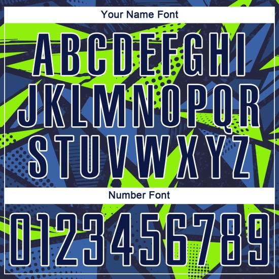 Soccer Sublimation Custom Jersey Uniform Navy Navy-Neon Green Soccer Sublimation Custom Jersey Uniform Navy Navy-Neon Green