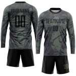 Uniform Olive Sublimation Soccer Service Black Custom Jersey Salute To Uniform Olive Sublimation Soccer Service Black Custom Jersey Salute To