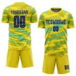 Uniform Sublimation Royal-Light Blue Custom Soccer Jersey Gold Away Uniform Sublimation Royal-Light Blue Custom Soccer Jersey Gold Away