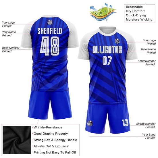 Jersey Uniform Royal White-Navy Sublimation Custom Soccer Jersey Uniform Royal White-Navy Sublimation Custom Soccer