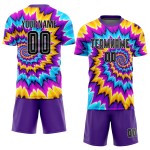 Tie Custom Soccer Uniform Black-White Dye Jersey Sublimation