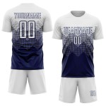 Uniform Soccer White Custom Jersey Navy Sublimation Uniform Soccer White Custom Jersey Navy Sublimation