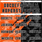 Black-Orange Soccer Scratch Graffiti Custom Uniform Pattern Jersey Sublimation Black-Orange Soccer Scratch Graffiti Custom Uniform Pattern Jersey Sublimation