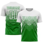 Uniform Soccer Custom Green Sublimation Jersey White Grass Uniform Soccer Custom Green Sublimation Jersey White Grass
