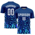 White-Lakes Custom Sublimation Royal Uniform Jersey Soccer Blue White-Lakes Custom Sublimation Royal Uniform Jersey Soccer Blue