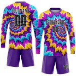 Tie Custom Soccer Uniform Black-White Dye Jersey Sublimation