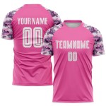 Pink Sublimation Custom Soccer White-Camo Uniform Jersey Pink Sublimation Custom Soccer White-Camo Uniform Jersey