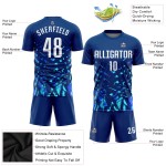 White-Lakes Custom Sublimation Royal Uniform Jersey Soccer Blue White-Lakes Custom Sublimation Royal Uniform Jersey Soccer Blue