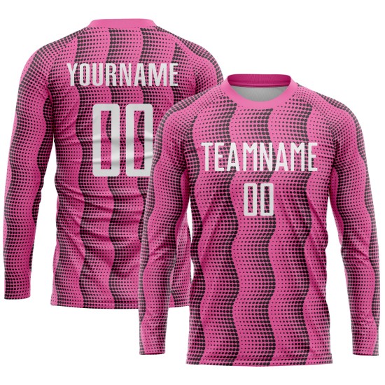 White Uniform Jersey Soccer Pink Custom Sublimation White Uniform Jersey Soccer Pink Custom Sublimation