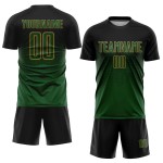 Soccer Sublimation Uniform Jersey Black Gold Green-Old Custom Soccer Sublimation Uniform Jersey Black Gold Green-Old Custom