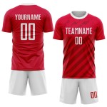 Jersey Sublimation Custom White Uniform Soccer Red Jersey Sublimation Custom White Uniform Soccer Red