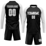 Custom Soccer Black White Jersey Uniform Sublimation Custom Soccer Black White Jersey Uniform Sublimation
