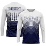 Uniform Soccer White Custom Jersey Navy Sublimation Uniform Soccer White Custom Jersey Navy Sublimation