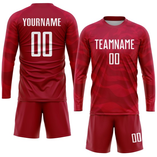 Jersey Soccer Sublimation Uniform Red Custom White Jersey Soccer Sublimation Uniform Red Custom White