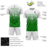 Uniform Soccer Custom Green Sublimation Jersey White Grass Uniform Soccer Custom Green Sublimation Jersey White Grass